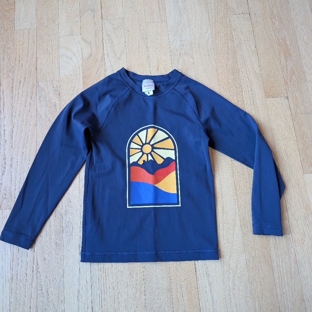 Hanna Andersson Long Sleeved Rashguard Swim Size 5